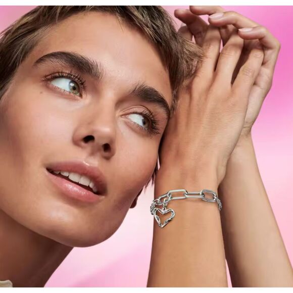 NWOT Sterling Silver Heart Dangle Charm - Picture 4 of 4